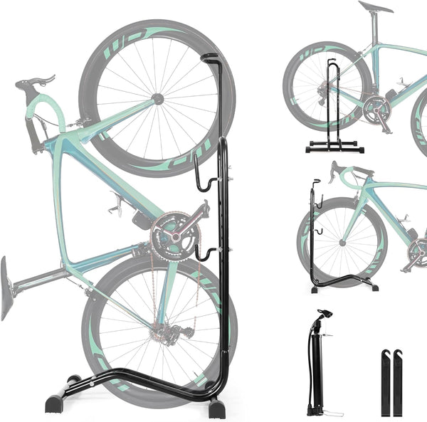 Daolar 3 i 1 cykelställ, horisontell och vertikal montering, höjdjusterbart underhållscykelställ för Mountain MTB landsvägscyklar inomhusgarage